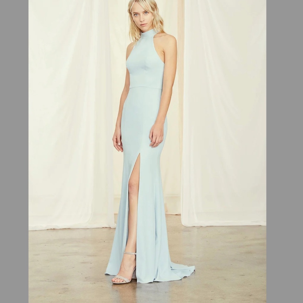 Amsale - Cora Bridesmaids Dress - New Ice - Size 4 #GP129P